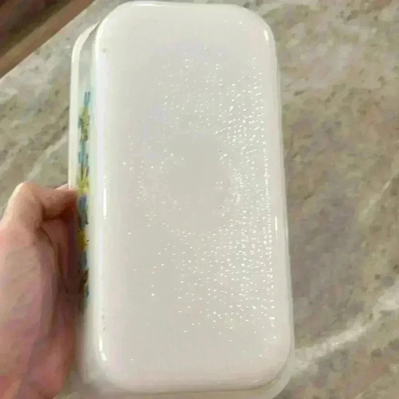 Glasbake Blueberry Loaf Dish 1-1/2 Qt. vintage Made in the USA. #522 - Picture 10 of 11